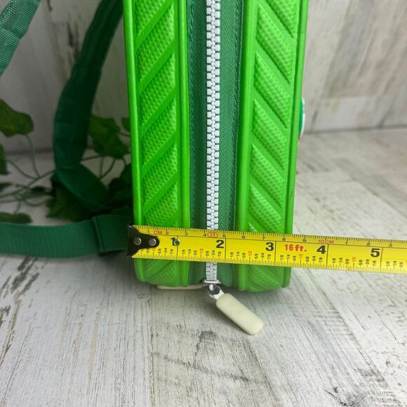 Crocs Mini Backpack Neon Green White Zipper Kids Book Bag - Picture 9 of 9